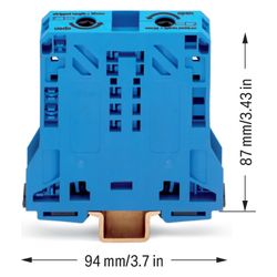 Wago 2-Leiter-Durchgangsklemme 285 285-154, 10-50mm2, Thermoplast, blau... WAGO-285-154 4045454507428 (Abb. 1)