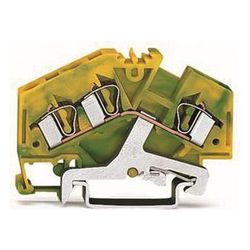 Wago 3-Leiter-Schutzleiterklemme 281 281-637, 0,08-4mm2, Polyamid, Grün/Gelb... WAGO-281-637 4045454084516 (Abb. 1)