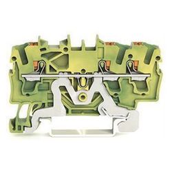Wago Schutzleiterklemme TOPJOB S 2202-1307, 2,5mm2, Federzuganschluss, Polyamid, Grün/G... WAGO-2202-1307 4055143848626 (Abb. 1)