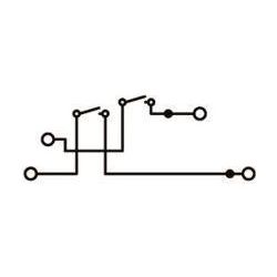 Wago Doppelstock-Doppeltrennklemme 2002-2951, 400V 16A, 0,25-4mm2, 5,2x108x42mm, Grau... WAGO-2002-2951 4055143875196 (Abb. 1)