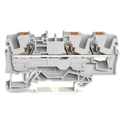 Wago 3-Leiter-Durchgangsklemme 2206 2206-1301, 6mm2 800V 41A, Polyamid, grau... WAGO-2206-1301 4055143712088 (Abb. 1)