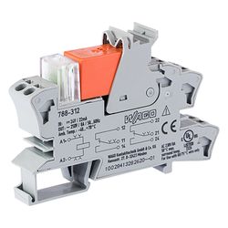 Wago Relaismodul 788-312, 24V DC, 2 Wechsler, 8A, 15x86x86mm, Grau... WAGO-788-312 4055143184137 (Abb. 1)