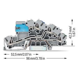 Wago Installationsetagenklemme 2003 2003-7641, 0,25-4mm2, 32A, 250V, Polyamid, Grau... WAGO-2003-7641 4044918925587 (Abb. 1)