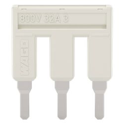 Wago Kammbrücker TOPJOB S 2004-403, 3-fach, 32A, 800V, 6,2mm, Polyamid, Lichtgrau... WAGO-2004-403 4055143699761 (Abb. 1)