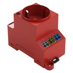 Wago Schaltschrank-Steckdose 709-583, 250V 16A, Polyamid, Rot... WAGO-709-583 4055143718301 (Abb. 1)