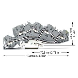 Wago Installationsetagenklemme TOPJOB S 2005-7645, 3 Ebenen, 36A, 250V, 6,2mm, 123,9x41... WAGO-2005-7645 4055143042253 (Abb. 1)