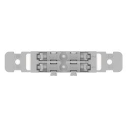 Wago Befestigungsadapter 221-2502, 2-fach, Schraubbefestigung, Polyamid, Grau... WAGO-221-2502 4066966119831 (Abb. 1)