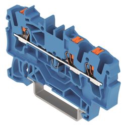 Wago 3-Leiter-Durchgangsklemme TOPJOB S 2202-1304, 2,5mm2, Thermoplast, Blau... WAGO-2202-1304 4055143848558 (Abb. 1)