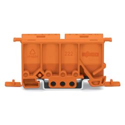 Wago Befestigungsadapter 222 222-500, 25,8x22x65,6mm, Polyamid, orange... WAGO-222-500 4045454714765 (Abb. 1)