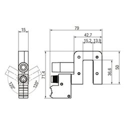 Wago Potentialabgriff 855-8015, 400V, 4-15mm Schienendicke... WAGO-855-8015 4055143720076 (Abb. 1)