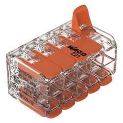 Wago Verbindungsklemme 221 221-420, 10-Leiter 0,2-4mm2, Polycarbonat, Transparent... WAGO-221-420 4066966611663 (Abb. 1)