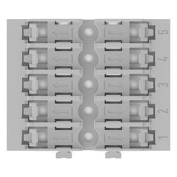 Wago Befestigungsadapter 221-2525, 5-fach, Schraubbefestigung, Polyamid, Grau... WAGO-221-2525 4066966119961 (Abb. 1)