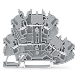 Wago Doppelstockklemme TOPJOB S 2002-2201, 500V 24A 5,2mm, Polyamid, Grau... WAGO-2002-2201 4044918753517 (Abb. 1)
