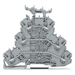 Wago Dreistockklemme TOPJOB S 2002-3231, 500V 24A 5,2mm, Polyamid, grau... WAGO-2002-3231 4044918989756 (Abb. 1)