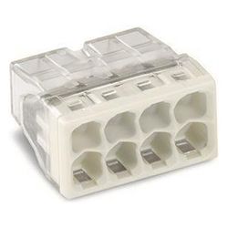 Wago Verbindungsdosenklemme 2273-208, 8-Leiter 0,5-2,5mm2, 450V 24A, Transparent/Grau... WAGO-2273-208 4050821027881 (Abb. 1)