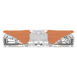 Wago Durchgangsverbinder 221 221-2401, 0,2-4mm2, 450V, 32A, Transparent/Orange... WAGO-221-2401 4066966120271 (Abb. 1)