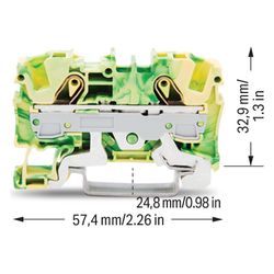 Wago Schutzleiterklemme TOPJOB S 2006-1207, 0,5-10mm2, Polyamid, Grün/Gelb... WAGO-2006-1207 4017332999670 (Abb. 1)