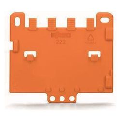 Wago Zugentlastungsplatte 222-505, für Befestigungsadapter Serie 221 oder 222, Orange... WAGO-222-505 4045454714789 (Abb. 1)