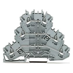 Wago Dreistockklemme TOPJOB S 2002-3201, 500V 24A 5,2mm, Polyamid, grau... WAGO-2002-3201 4044918691185 (Abb. 1)