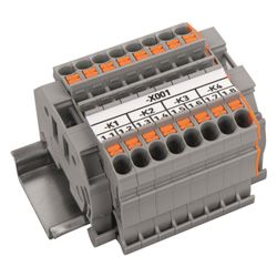 Wago Relaisklemmenleiste 821-500, 800V 24A, Thermoplast, Grau... WAGO-821-500 4066966654103 (Abb. 1)