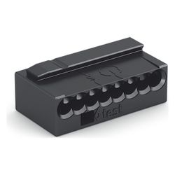 Wago MICRO-Verbindungsdosenklemme 243 243-208, 8-Leiter 0,6-0,8mm, Dunkelgrau... WAGO-243-208 4044918502634 (Abb. 1)