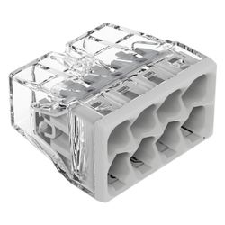 Wago Verbindungsdosenklemme 2273-208, 8-Leiter 0,5-2,5mm2, 450V 24A, Transparent/Grau... WAGO-2273-208 4050821027881 (Abb. 1)