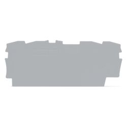 Wago Abschluss- und Zwischenplatte TOPJOB S 2002-1491, 0,8mm, Polyamid, Grau... WAGO-2002-1491 4055143234238 (Abb. 1)