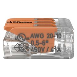 Wago Verbindungsklemme 221-613, 0,5-6mm2, Polycarbonat, Transparent... WAGO-221-613 4055143715416 (Abb. 1)