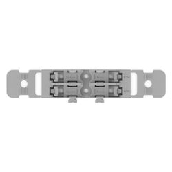 Wago Befestigungsadapter 221-2502, 2-fach, Schraubbefestigung, Polyamid, Grau... WAGO-221-2502 4066966119831 (Abb. 1)