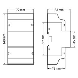 Wago Energiezähler 879-3000, 65A, 4PU, PC 940 A... WAGO-879-3000 4066966125405 (Abb. 1)