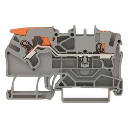 Wago 2-Leiter-Durchgangsklemme TOPJOB S 2102-5201, 2,5mm2, Polyamid, Grau... WAGO-2102-5201 4055143741842 (Abb. 1)