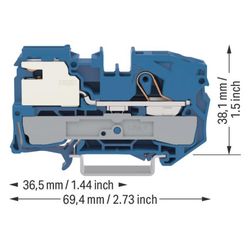 Wago N-Trennklemme TOPJOB S 2016-7114, 16mm2, 250V, 76A, 12x69,4x38,1mm, Thermoplast, B... WAGO-2016-7114 4044918902595 (Abb. 1)