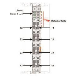 Wago 4-Kanal-Relaisausgang 750-515, 250V, 2A, 100x12x67,8mm... WAGO-750-515 4055143512831 (Abb. 1)