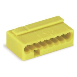 Wago Verbindungsdosenklemme 243 243-508, 8-Leiter 0,6-0,8mm, Gelb, 1 Stück... WAGO-243-508 4044918502726 (Abb. 1)