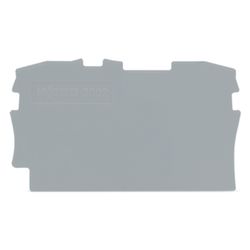 Wago Abschluss- und Zwischenplatte TOPJOB S 2002-1291, 0,8 mm, Polyamid, Grau... WAGO-2002-1291 4055143234085 (Abb. 1)