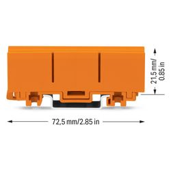 Wago Befestigungsadapter 2273 2273-500, Tragschiene 35mm oder Schraubbefestigung, Polyam... WAGO-2273-500 4050821101871 (Abb. 1)