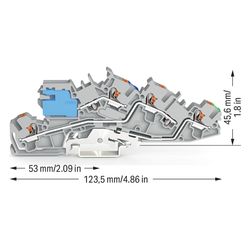 Wago Installationsetagenklemme 2205 2205-7641, 250V 35A, Polyamid, grau... WAGO-2205-7641 4066966165203 (Abb. 1)