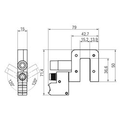 Wago Potentialabgriff 855-8015, 400V, 4-15mm Schienendicke... WAGO-855-8015 4055143720076 (Abb. 1)