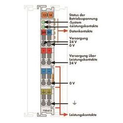 Wago Systemeinspeisung 750-613, DC 24 V, 100x12x69,8mm, Polycarbonat/Polyamid 6.6, lichtg... WAGO-750-613 4045454393823 (Abb. 1)
