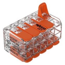 Wago Verbindungsklemme 221 221-420, 10-Leiter 0,2-4mm2, Polycarbonat, Transparent... WAGO-221-420 4066966611663 (Abb. 1)