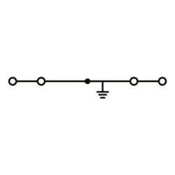 Wago 4-Leiter-Schutzleiterklemme 280 280-837, 2,5mm2, 5x75x28mm, Federzuganschluss, Grün/... WAGO-280-837 4045454100155 (Abb. 1)