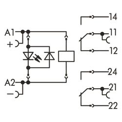 Wago Relaismodul 788-312, 24V DC, 2 Wechsler, 8A, 15x86x86mm, Grau... WAGO-788-312 4055143184137 (Abb. 1)