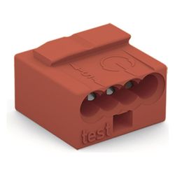 Wago Verbindungsdosenklemme 243 243-804, 4-Leiter 0,6-0,8mm, Rot... WAGO-243-804 4044918441025 (Abb. 1)