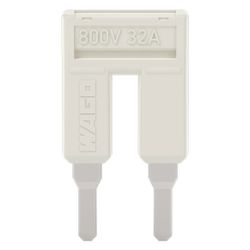 Wago Kammbrücker TOPJOB S 2004-402, 2-fach, 32A, 800V, 6,2mm, Lichtgrau... WAGO-2004-402 4055143700153 (Abb. 1)