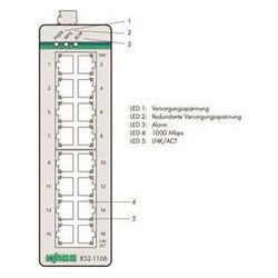 Wago Industrial-Switch 852-1106, 16 Ports 1000 Mbit/s, Aluminium, metallisch schwarz... WAGO-852-1106 4055143604659 (Abb. 1)
