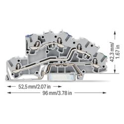 Wago Installationsetagenklemme 2003 2003-7646, 0,25-4mm2, 32A, 400V, Grau... WAGO-2003-7646 4044918925617 (Abb. 1)