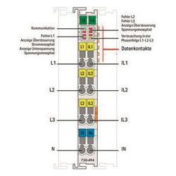 Wago 3-Phasen-Leistungsmessmodul 750-494, 480V 1A, Polycarbonat/Polyamid 6.6, lichtgrau... WAGO-750-494 4050821548232 (Abb. 1)