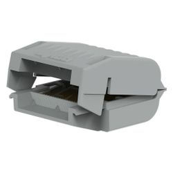 Wago Gelbox Größe 1 207-1331, IPX8 33,6x32,0x17,8mm, Polypropylen, Grau... WAGO-207-1331 4055143997799 (Abb. 1)
