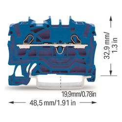 Wago Durchgangsklemme TOPJOB S 2002-1204, 0,25-4mm2, Blau... WAGO-2002-1204 4017332999175 (Abb. 1)