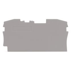 Wago Abschluss- und Zwischenplatte TOPJOB S 2006-1291, 1mm, Polyamid, Grau... WAGO-2006-1291 4017332072595 (Abb. 1)